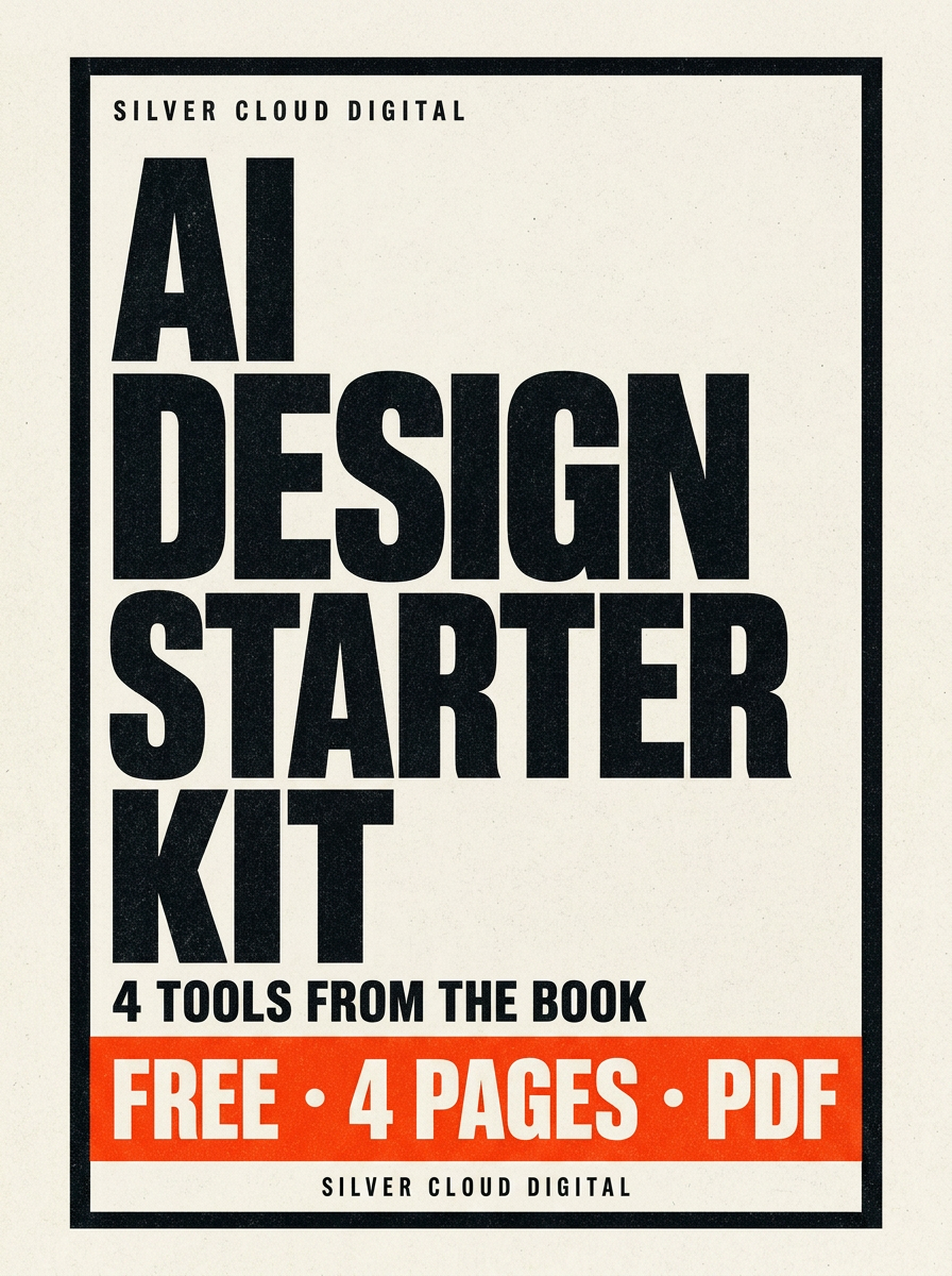 AI Design Starter Kit cover — 4 tools from The Connected Studio