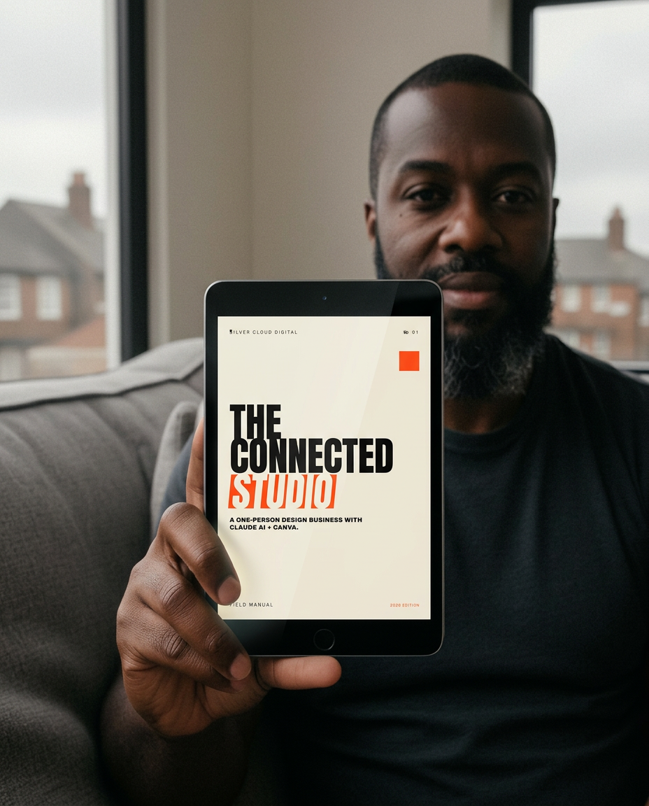 Daniel Okafor holding The Connected Studio on an iPad