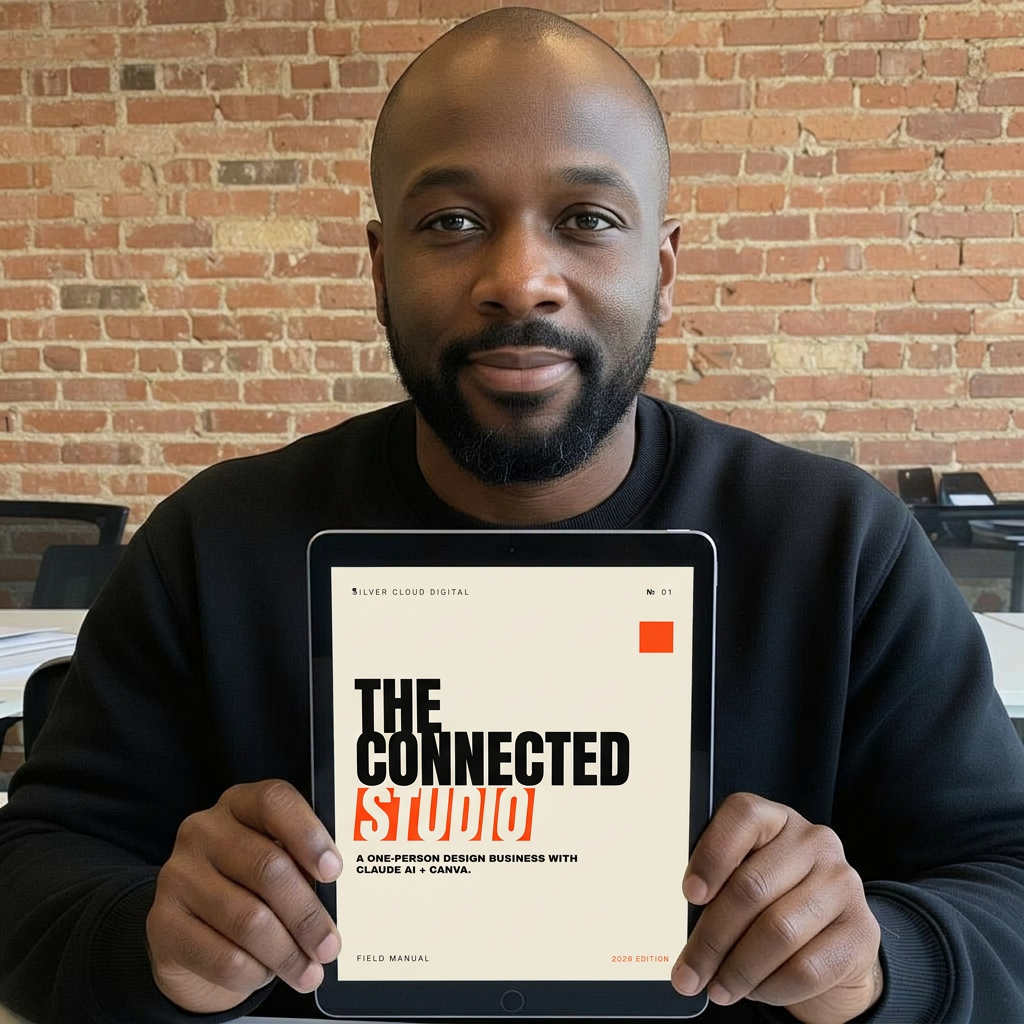 Jerome Bailey holding The Connected Studio on an iPad
