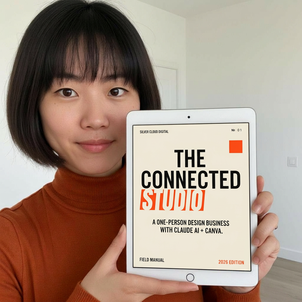 Mei Tanaka holding The Connected Studio on an iPad